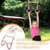 Swing Set Trapeze Bars Playground Equipment Rings Bar Ergonomic Sensory Rings Game for Children Kids Adults Indoor Playtime