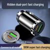 Hidden Turbo Alloy Car Charger QC3.0 PD 30W Universal Mini Charger