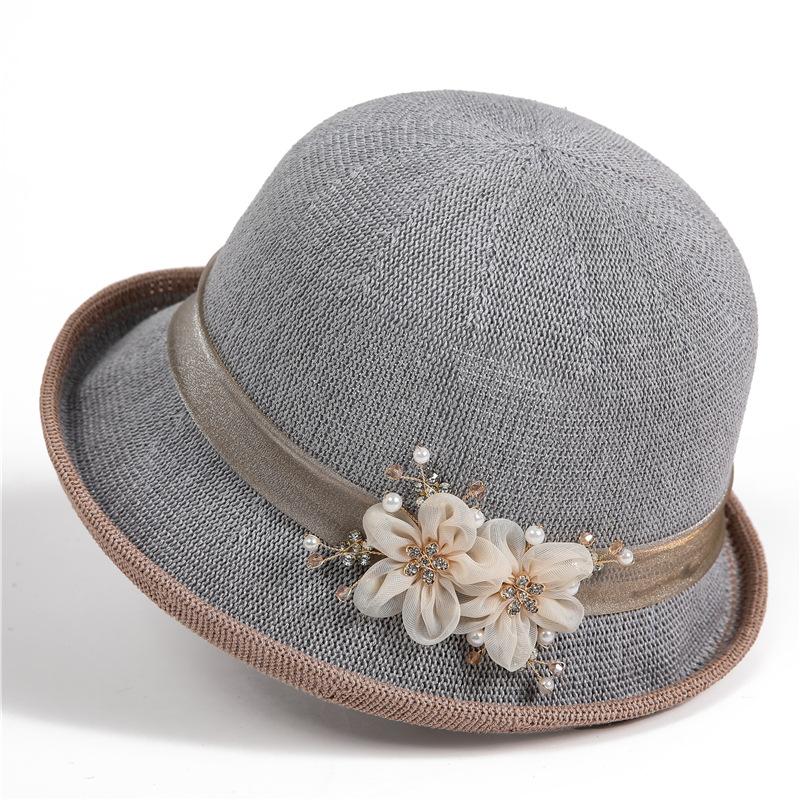 Top Hat Female Elegant Basin Hat Mom Fisherman Hat Spring Summer Sunscreen Shade Sun Hat Hat