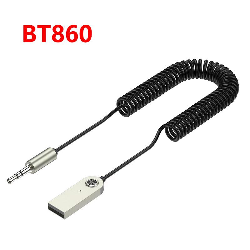 Premium Car Audio Bluetooth Receiver with Built-in Microphone for Hands-Free Calls, Navigation, and Music Playback.