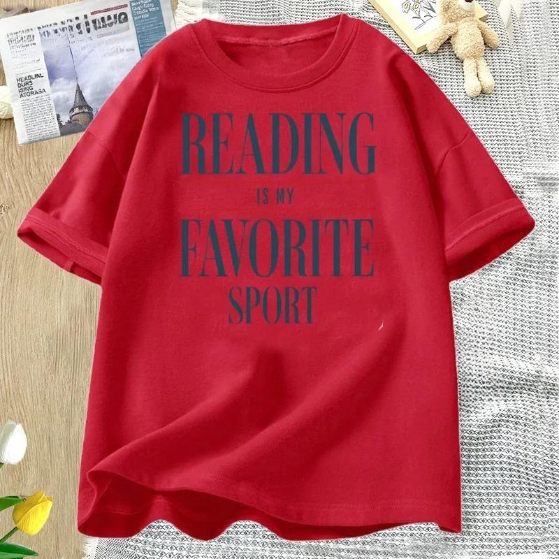 Vintage Reading Is My Favorite Sport T Shirt Bookish Tee Book Reader Bookworm Tshirt Librarian Booklover Tshirt Women Clothing