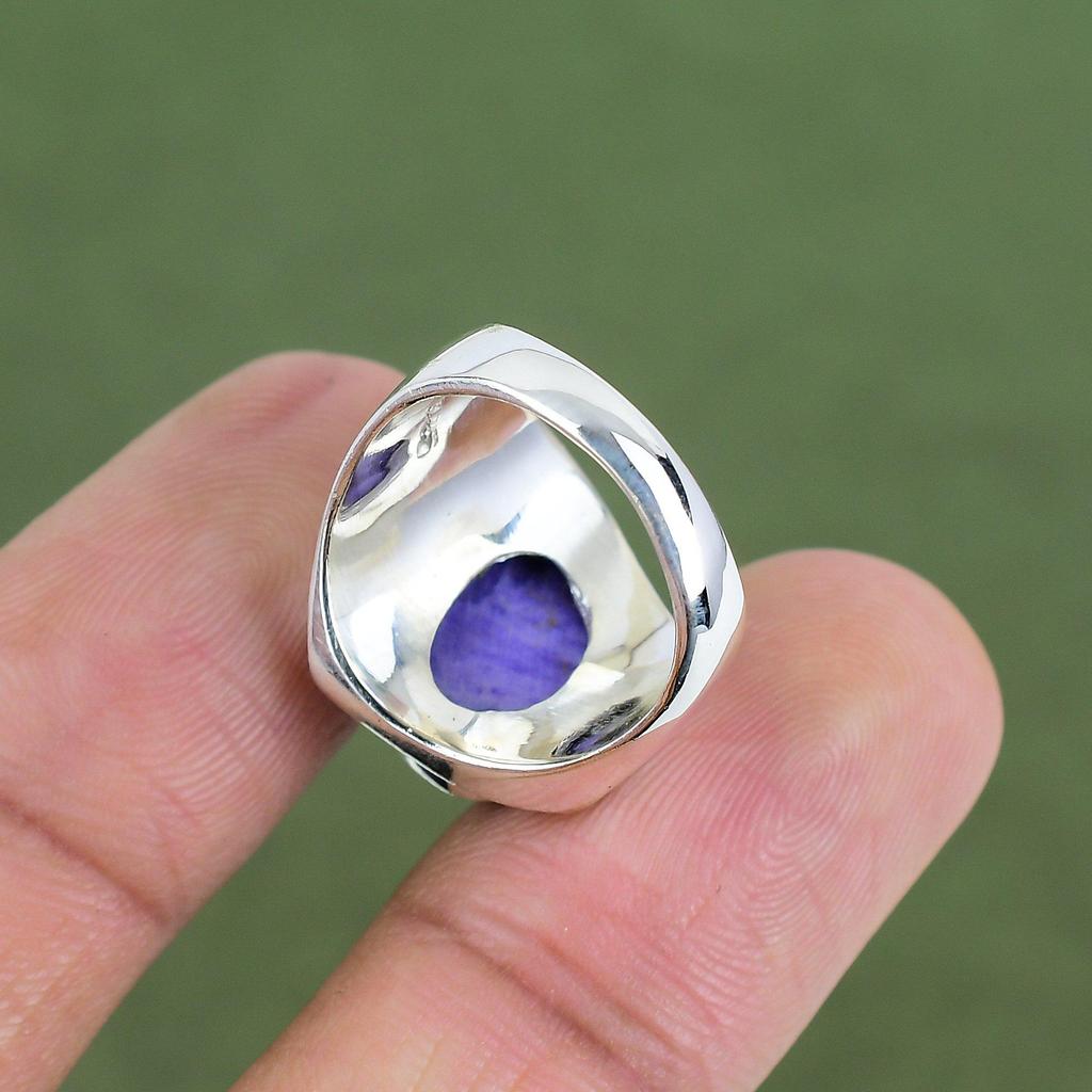 Charoite Ring 925 Sterling Silver Ring Unique Jewelry Top Quality Gemstone Ring Handmade Designer Jewelry Dainty Ring Available In Ring Size