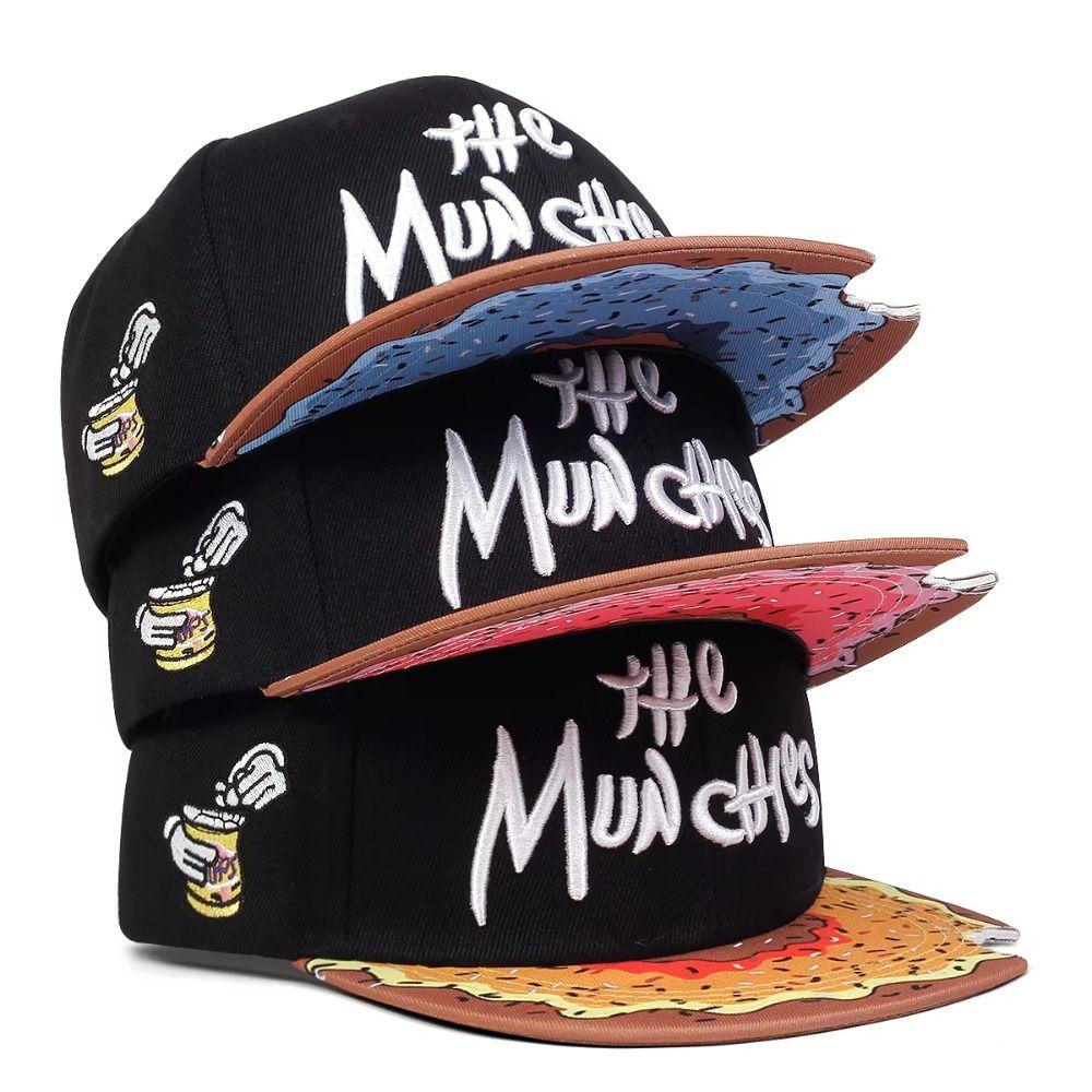 THE MUNCHIES Baseball Cap Embroidery Snapback Hat Fashion Sunscreen Cap  Outdoor