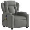 VidaXL Reclining Massage Armchair Dark Grey Fabric 372416