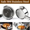 Bottomless Stainless Steel Coffee Handle W/ Wood Grip for Breville 9 Set + Multifunctional Extraction Mirror, Barista Parts - YJKJ-yg126