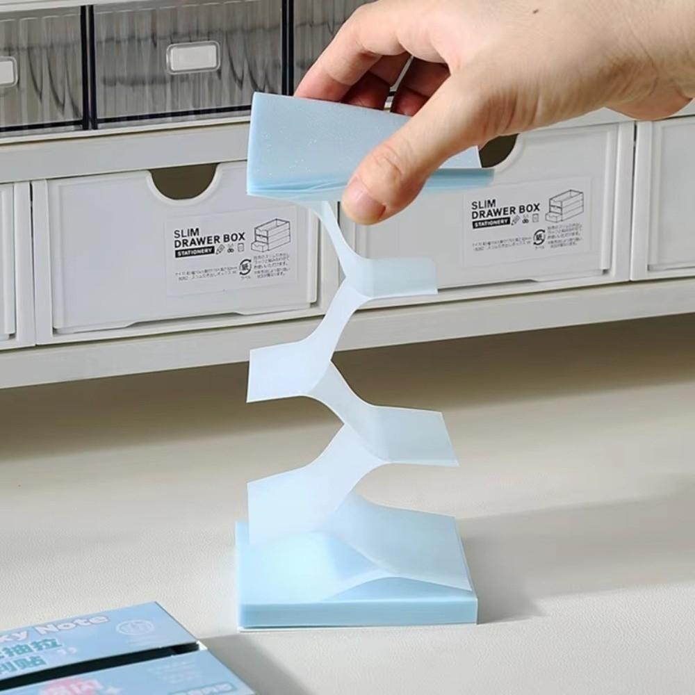 Pull Out Design Memo Pad Paper Translucent Message Stickers Sticky Notes  Office School Stationery