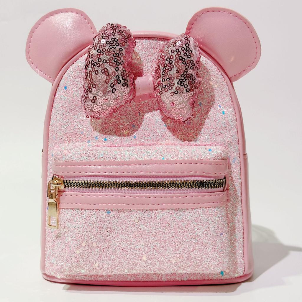 Bling Kids Backpacks Princess Bags for Girls Schoolbag Bow Knot Baby Kindergarten Backpack Toddler Shoulders Bag Children Gift