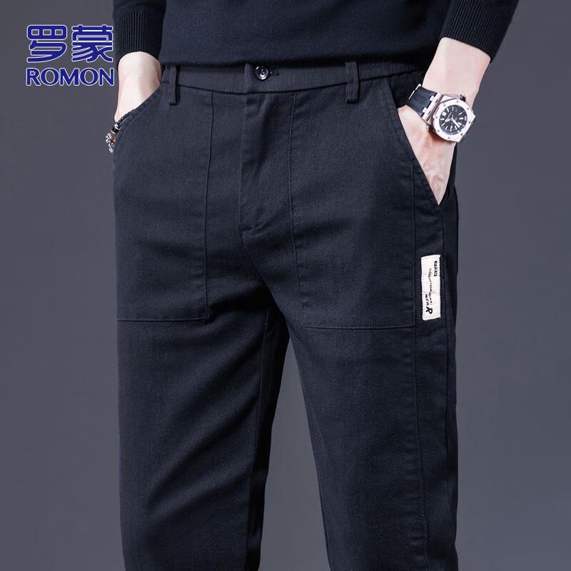 

ROMON Men s Slim-Fit Business Casual Stretch Pants 34