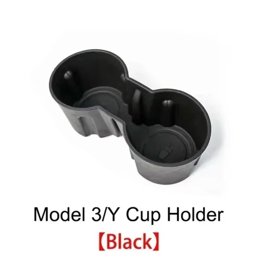 Anti-slip Console Cup Holder Limiter for Tesla Model 3/Y Juniper Launch 2025 For Tesla Model 3 чёрный