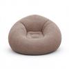 Inflatable Lazy Sofa Chair, PVC Flocked Foldable Air Sofa, Portable Lounge Recliner for Home, Indoor Rest & Nap