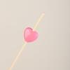 ZISIZ Candy Heart Plastic Fruit Picks