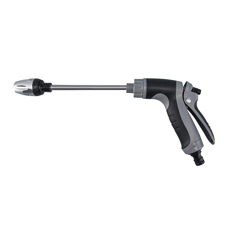 High-Pressure Car Wash Gun Set with Metal Extension and Rubberized Handle