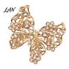 Elegant Butterfly Jewelry Rhinestone Brooch for Women, Shape Lapel Pin Non-fading Clip, Sweater Cardigan Coat Suit Scarf Accessories Long-lasting