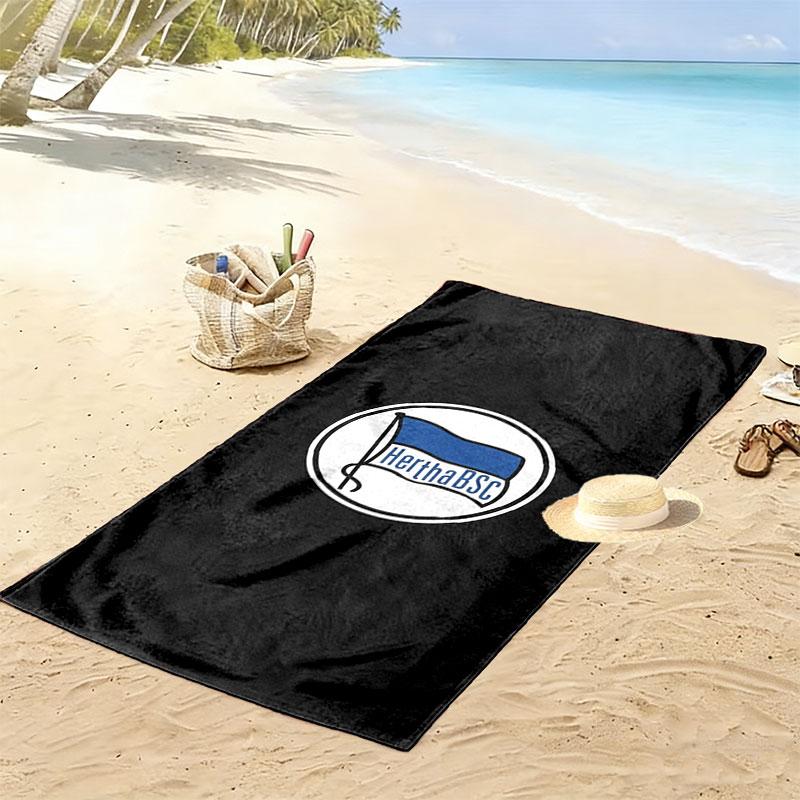 Hertha BSC Print Beach Towel, Large Soft Quick Dry Towel for Beach Camping Swimming