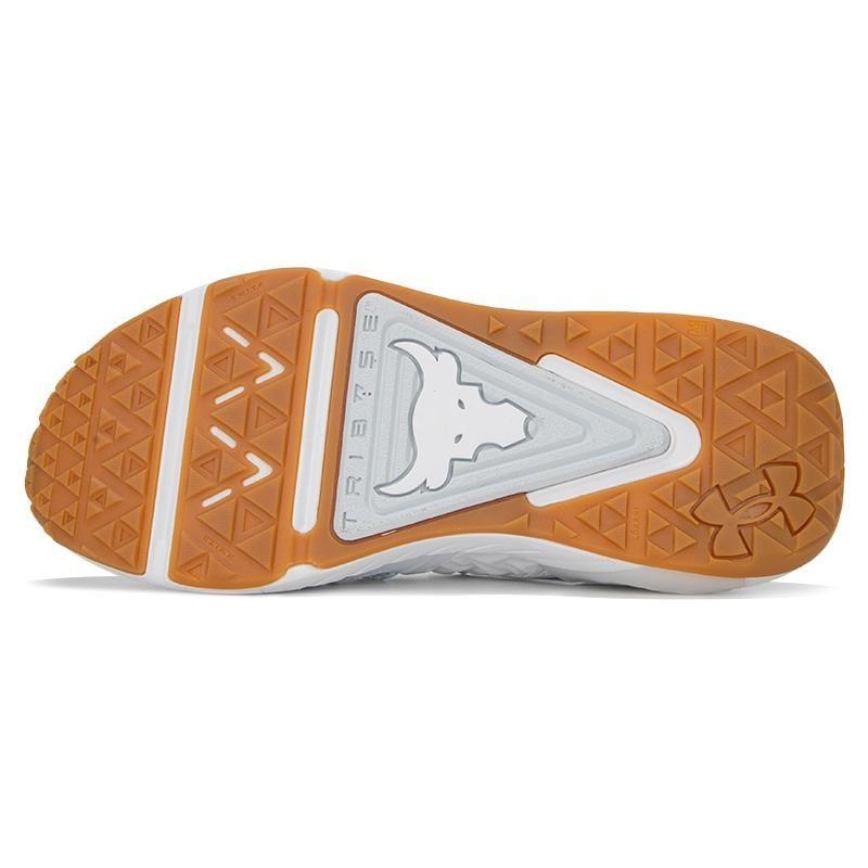 Under Armour Project Rock 6 White Gum Men Sneakers Halo-Grey 3026534-100