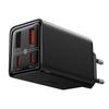Prise Chargeur 2x USB, 2x Type-C, 65W + Câble Type-C Vers Type-C - Baseus (P10162701113-00) - Noir