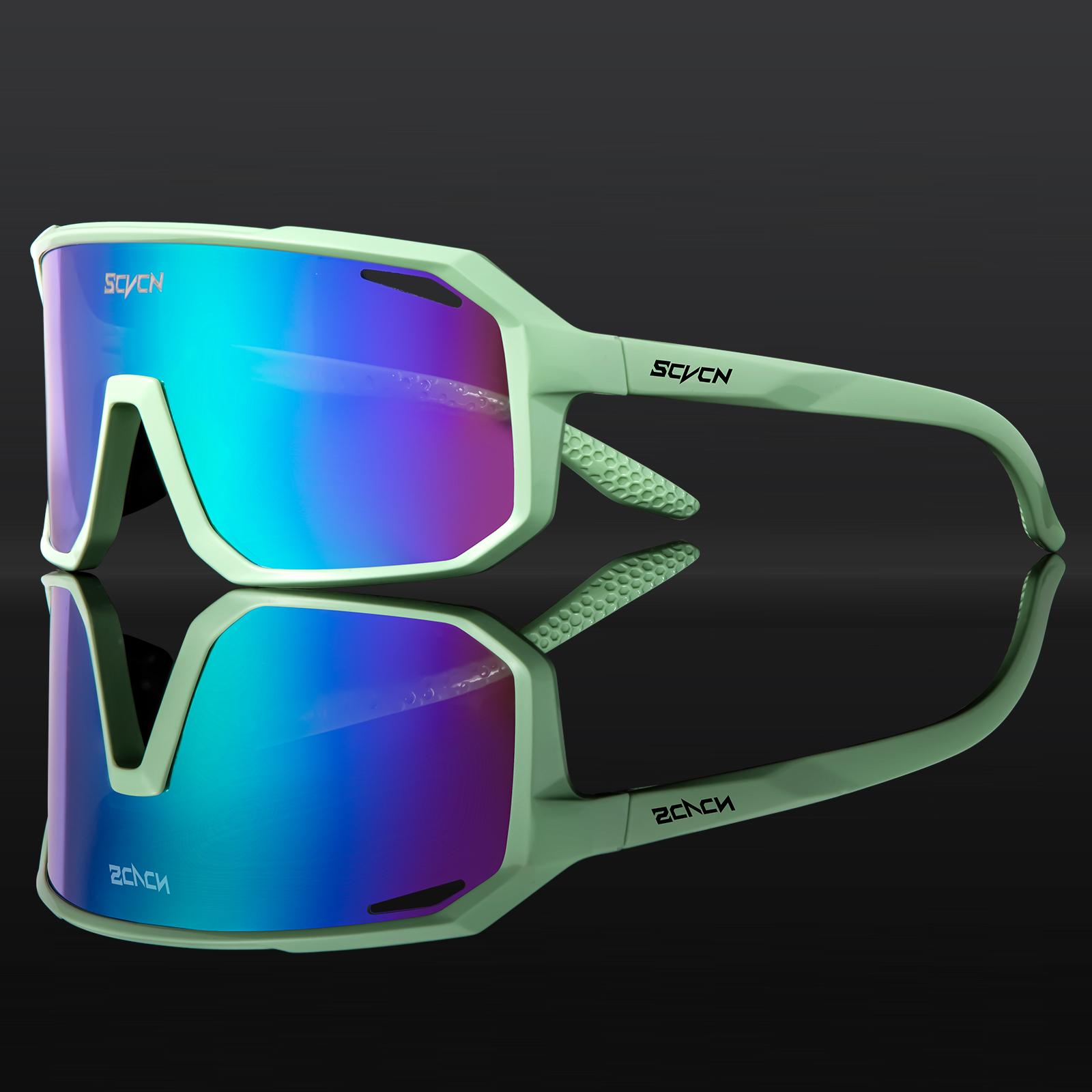 

SCVCN Mountaineering Glasses Cycling Glasses Fashion Sunglasses for Men MTB Bike Bicycle Eyewear Sports UV400 Hunting Driving