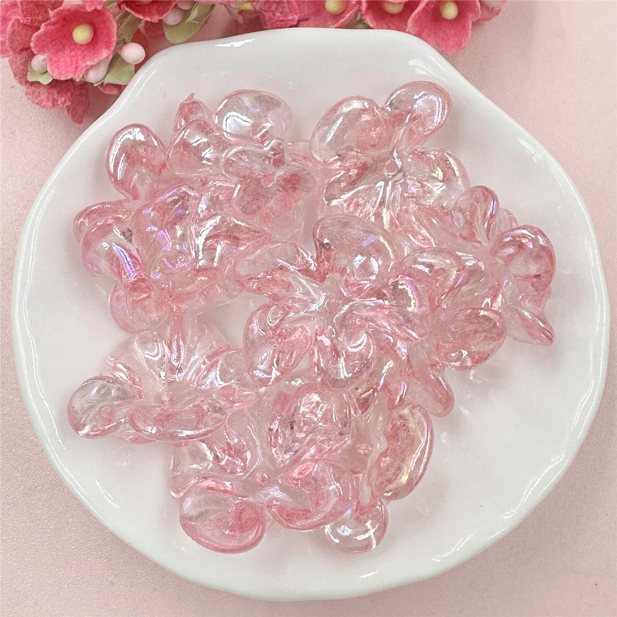 

Товары для вечеринок Аксессуары для волос Акриловый чехол для телефона Аксессуары ручной работы Материал для изготовления цепочки для мобильного телефона 22,5*23,5 мм Цветочные бусины своими руками 10 шт. розовый