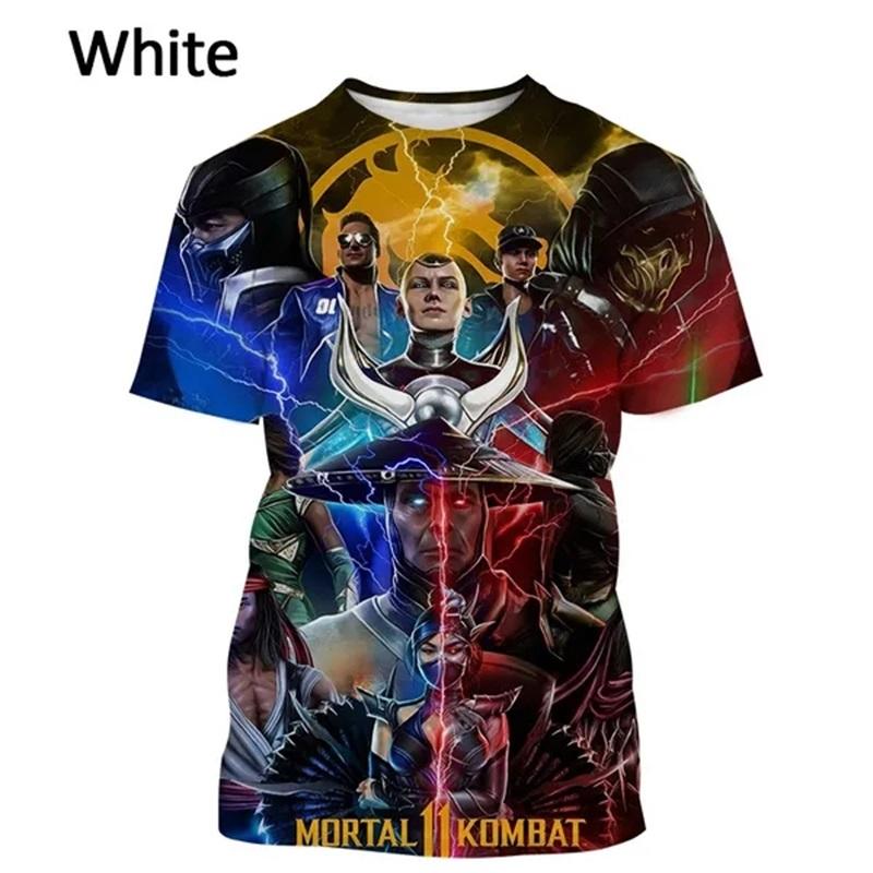 Fighting Game Mortal Kombat T Shirt For Men Cool Short Sleeve Tee Tops Fashion Casual Oversized Streetwear Tshirt Ropa Hombre