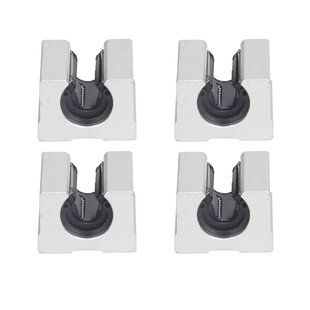 4 Pcs Linear Bearing Slide Block SBR12UU Aluminum Alloy Open Linear Bearing Slide Unit