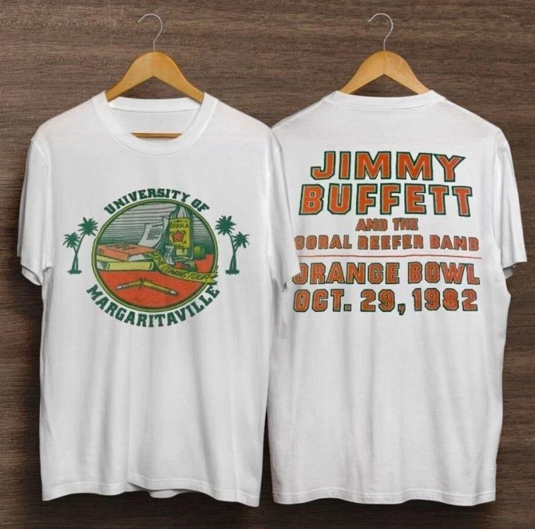 VTG 80s Jimmy Buffett of Margaritaville Concert Tour Classic T-Shirt S