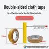 Double-Sided High-Adhesion Residue-Free Yellow Grid Fabric Tape for Wall and Exhibition Installations
