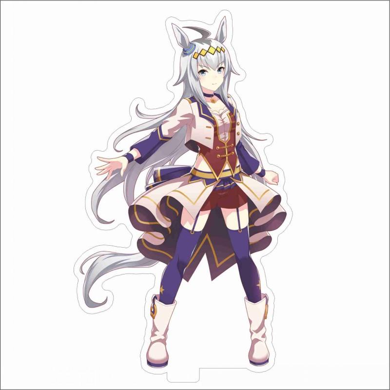 Japan Beautiful Derbil 15 Cm Cartoon Characters Acrylic Double-sided Stand Model Kawaii Cute Office Decoration Panel Permanent Recording Fans