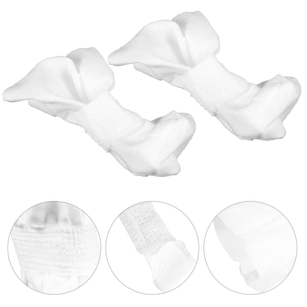 4Pcs Disposable Pet Shoes Dog Booties for Outdoor Use Comfortable Cloth Material Adjustable Strap for Dogs Cats Puppies