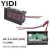 5/10pcs Digital 0.56 Ammeter Voltmeter DC 4.5-30V 0-100V AC 30-500V 10-600V Voltage Amp Meter Detector Monitor Calibrate Reading