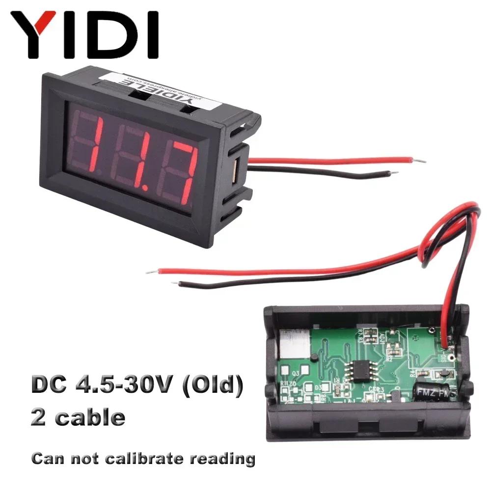 5/10pcs Digital 0.56 Ammeter Voltmeter DC 4.5-30V 0-100V AC 30-500V 10-600V Voltage Amp Meter Detector Monitor Calibrate Reading