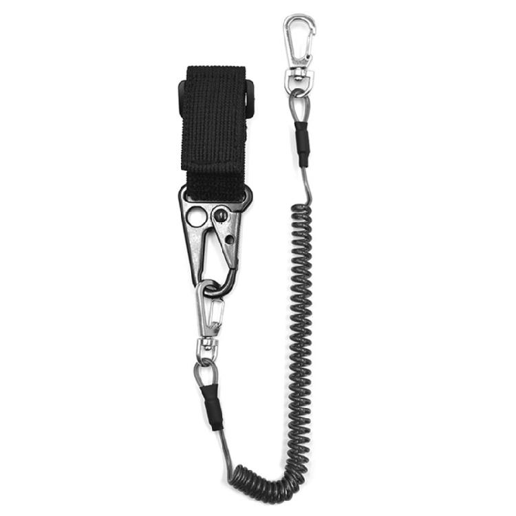 Tie Belt Wrap Straps Fishing Poles Tether with Coiled Lanyard Fishing Casting Rods Holder Belt Wire