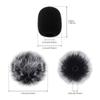 10pcs Lavalier Mic Furry Muffs Foam Windscreens Mini Microphone Universal Fit Wind Noise Reduction Accessory Kit