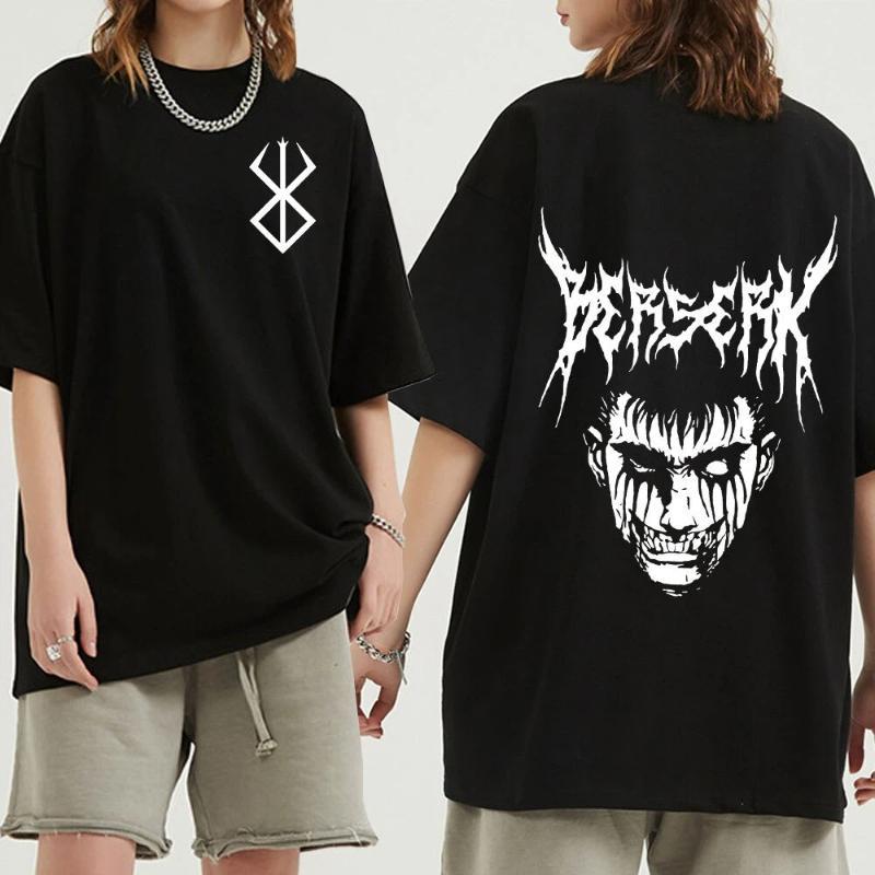 Men Women T-Shirt Anime Guts Griffith Cotton T Shirt Harajuku Funny Berserk T-Shirt Printed Clothes Hip Hop Tops Tees Summer Tops LOTA