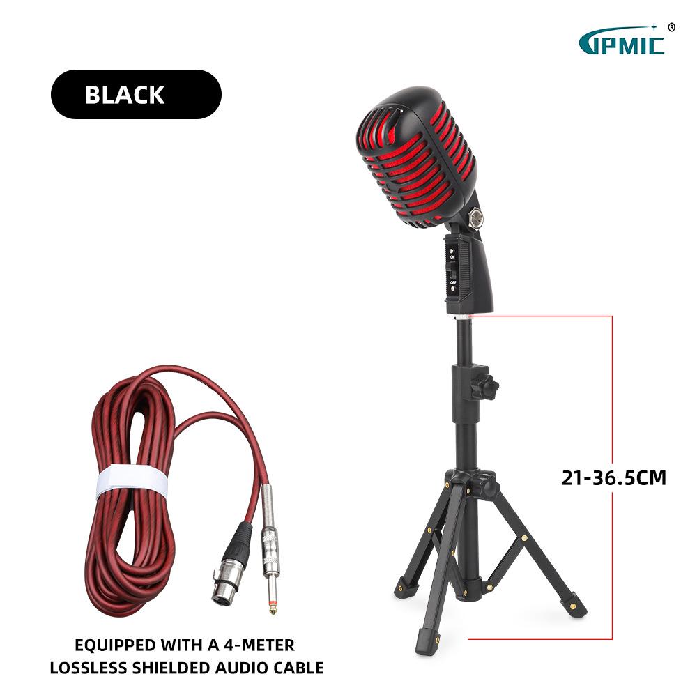 Classic Retro Dynamic Wired Microphone for Stage Performance and KTV