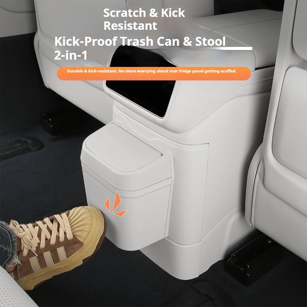 Fit For LYNK & Co 900 2025+ Car Specialized Trash Can Rear Refrigerator Anti Kick Pad Protective Cover Interior Modification