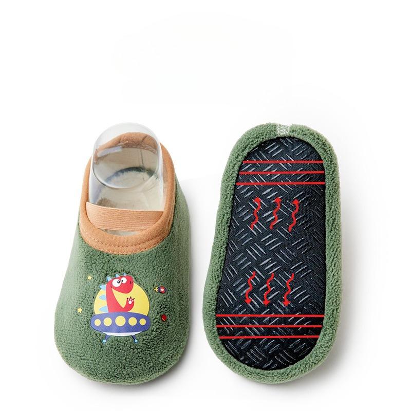 BabyThick Floor Socks for Children In Autumn and Winter Anti-slip and Cool In Winter Newborn Indoor Walking Shoes with Non-slip Soft Soles Sock Cover