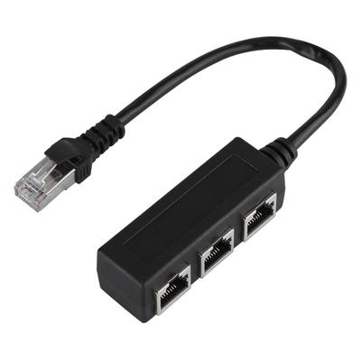 Ethernet Extension Cord Cable 1 Male To 3 Female Port Transfer Connecter Splitter