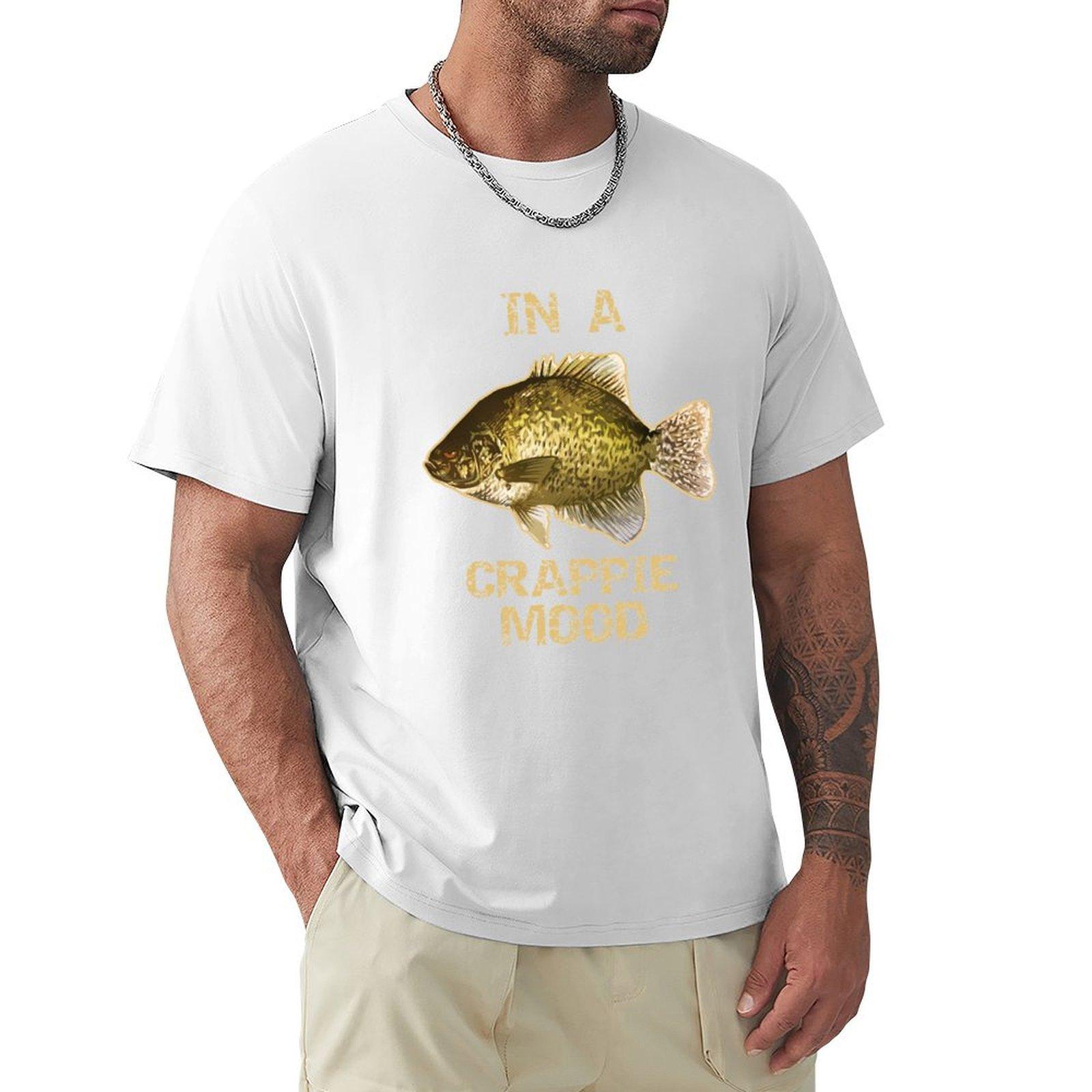 In A Crappie Mood Crappie Fishing Tshirt Simple Trendy Casual Tshirt S