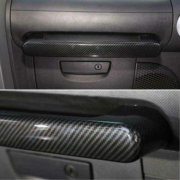 Compatible with 2007-2010 Jeep Wrangler Passenger Grab Handle Trim Cover.
