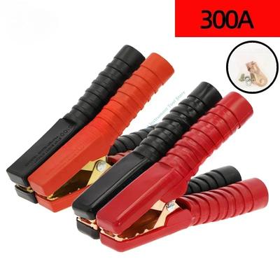 2 pçs 300A 138mm Pesado Cobre Jacaré Clip Terminal Teste Elétrico Bateria Crocodilo Pinça para Cabos de Partida Auxiliar