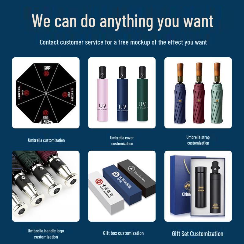 Double Layer Straight Handle Umbrella