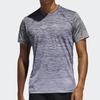Adidas Logo Fitness Training Breathable Short Sleeve T-Shirt Men Tops Gray FL4393