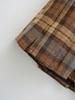 Women's Two-Color Plaid Pleated Skirt, College Style, Non-Revealing, High-Waisted, 2025 Autumn/Winter Collection