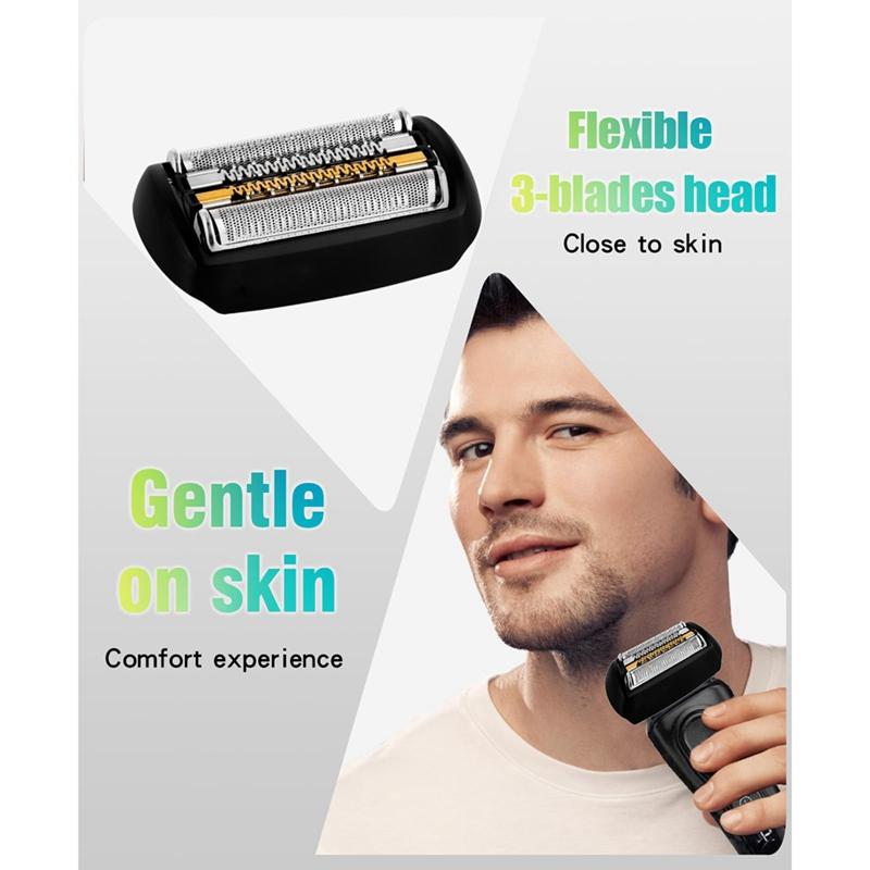Replacement Shaver Head For Braun 9 Series Foil Shaver 9040S, 9080Cc, 9093S, 9095Cc, 9240S, 9242S, 9260S, 9280Cc