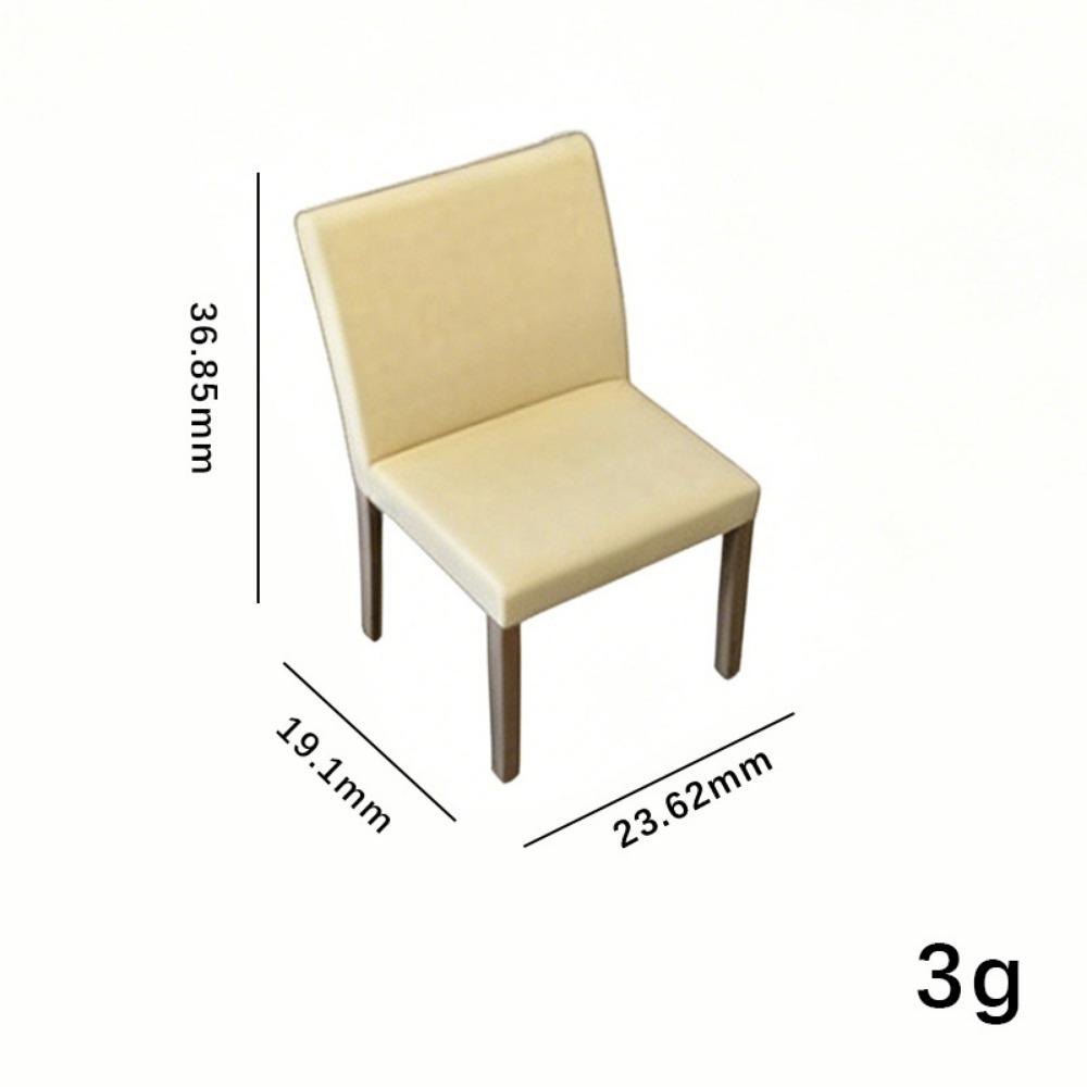 Mini Coffee Table Chairs 1/12 Simulation Furniture Model Toys Doll House Decoration Accessories