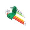A Industrial S2 Alloy Steel 9-Piece Colored Torx Hex Key Set LA319103