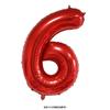 32 Inch Red Number 6 Birthday, Individually Packaged for Party Decoration