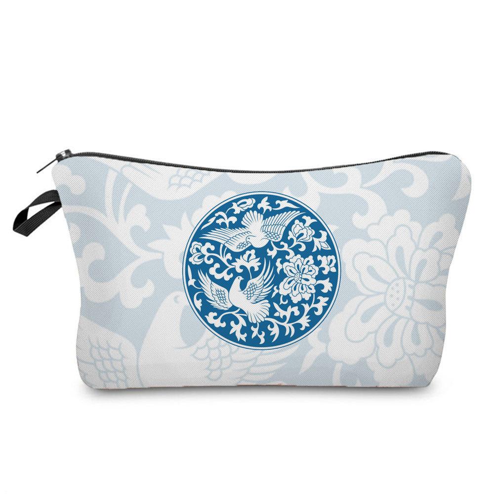 Women Peace Dove Print Cosmetic Bag Toiletries Organize Travel Storage Case 6369