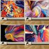 Abstract and Colorful Art Digital Printing Polyester Wall Tapestry Suitable for Use In Living Rooms Bedrooms Offices Bars Party
