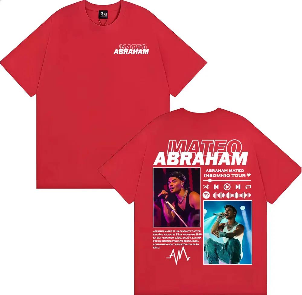 

Rapper Abraham Mateo Insomnio Tour Graphic T Shirts Men Women Fashion Hip Hop Streetwear T Shirt Cotton Casual Oversized T-shirt 4XL